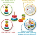 Hape MR. frog stacking rings