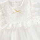 Baby Christening Dress With Headband/Bonnet 