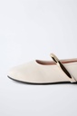 Zara White Ballet Shoes 