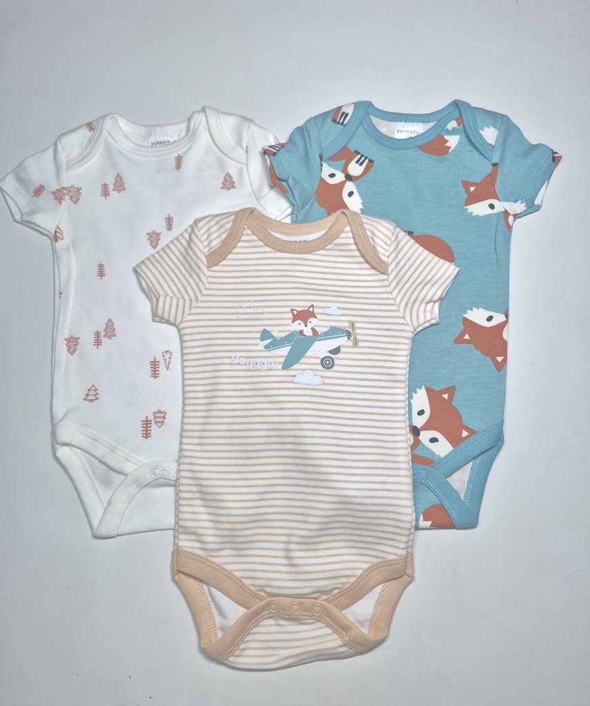 Sunnozy 3pcs Boys Bodysuit 