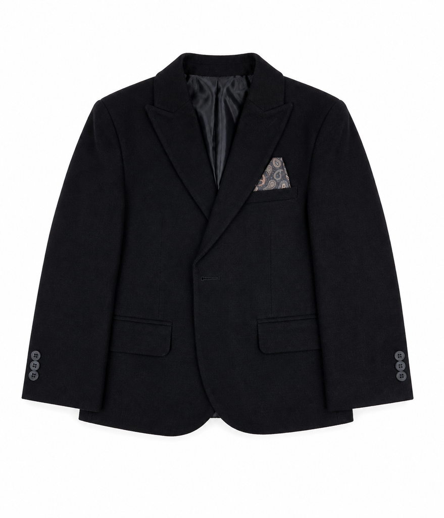 Terry & Messy Formal Suit With A Matching Pocket Square 