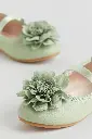 H&M Green Ballerina Shoe 