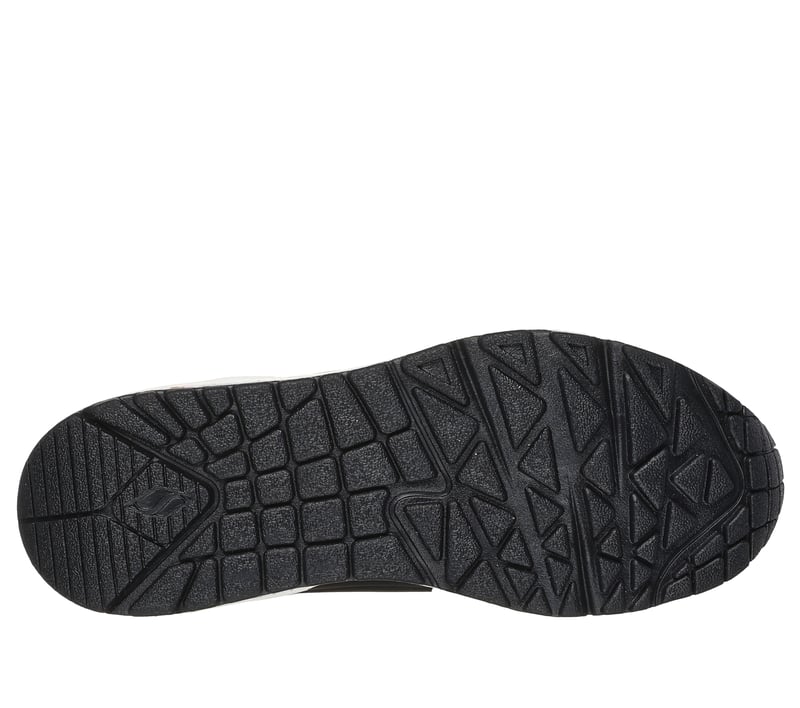 Skechers Girls Uno Gen 1 Sneakers (Black & White)