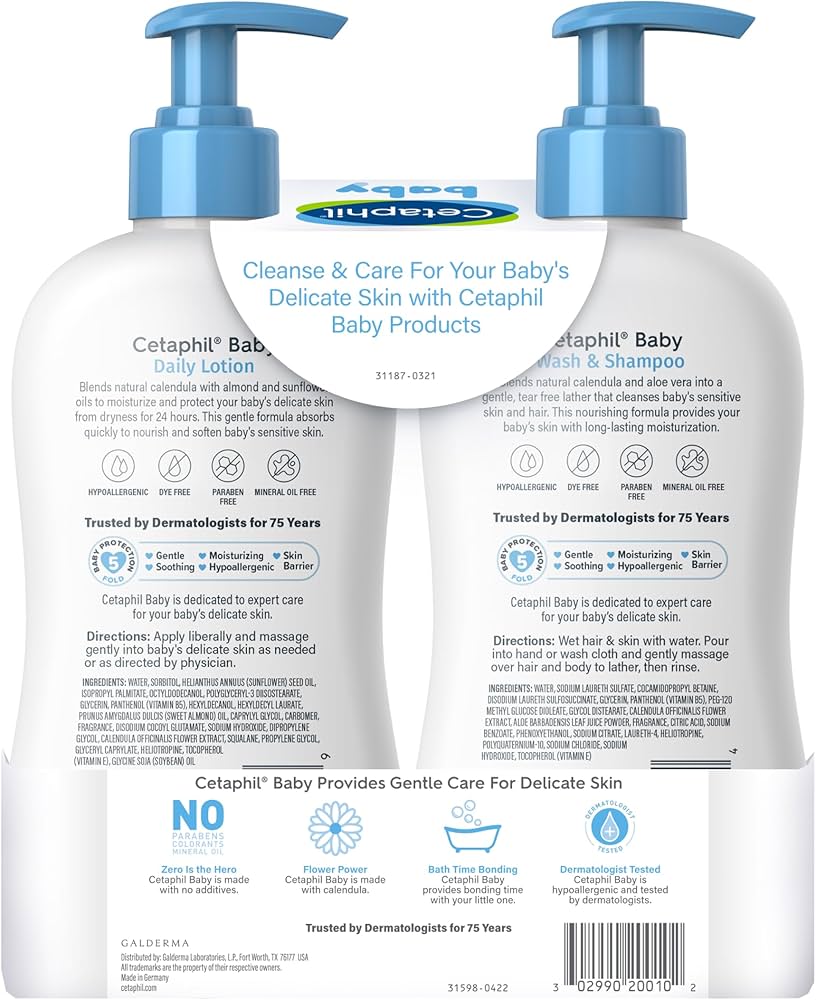 Cetaphil Lotion/Wash & Shampoo 13.5 FL Oz (399ml)