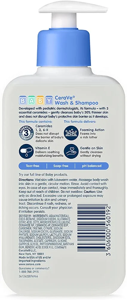 Cerave Wash And Shampoo 473ml