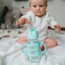 Dr Brown Wide-Neck Straw  Bottles With Silicon Handle 