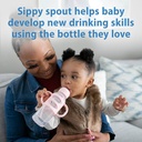 Dr Brown Narrow Sippy Bottle With Silicone Handles 