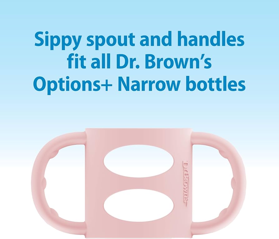 Dr Brown Narrow Sippy Bottle With Silicone Handles 