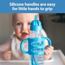 Dr Brown Narrow Straw Bottle With Silicon Handle 