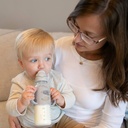 Dr Brown Narrow Straw Bottle With Silicon Handle 