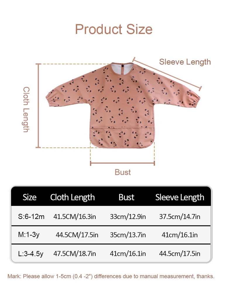 Toddler Wearable Cover All Bib