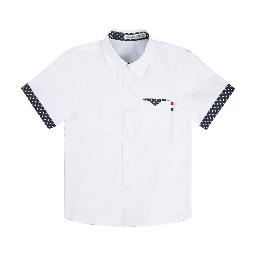 TiaoBug Boys Short Sleeve Button Down Shirt