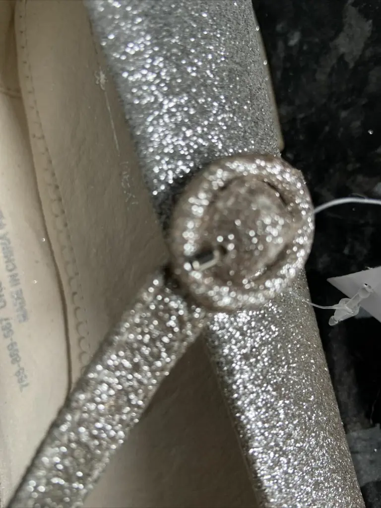 Next Silver Sparkle Ballet Shoe