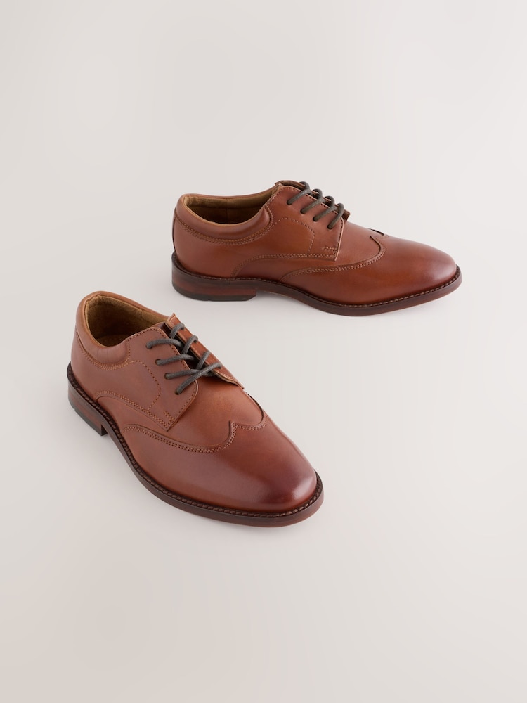 Next Brown Premium Leather Shoe 