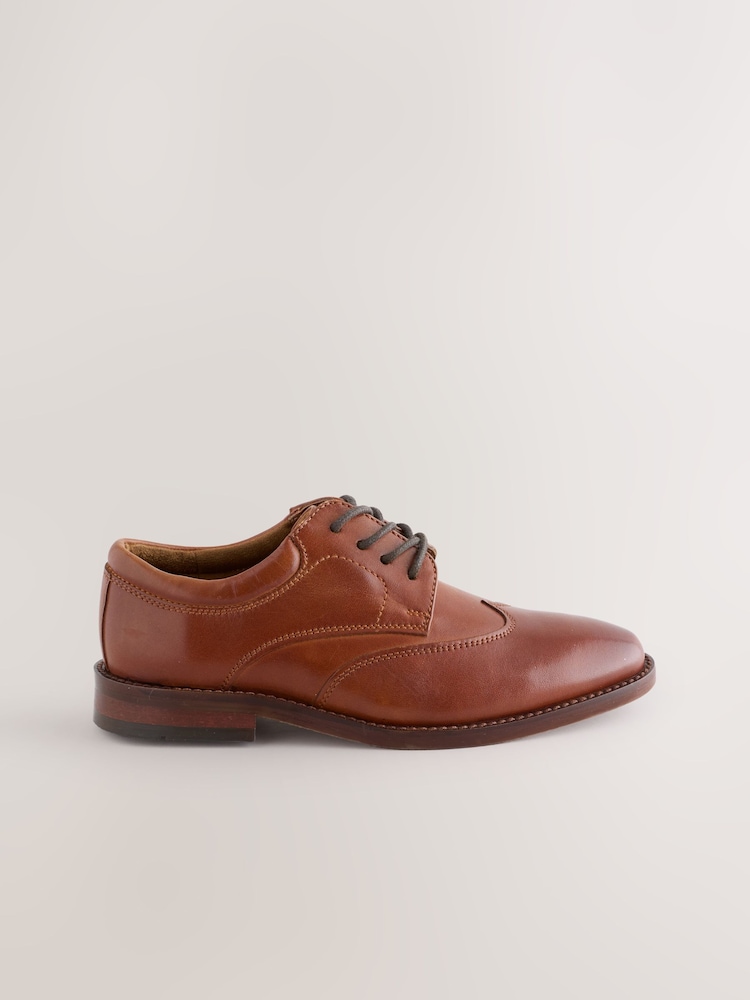 Next Brown Premium Leather Shoe 