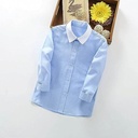 Zhen Zhai Xion Boys Long Sleeve Shirt Blue 