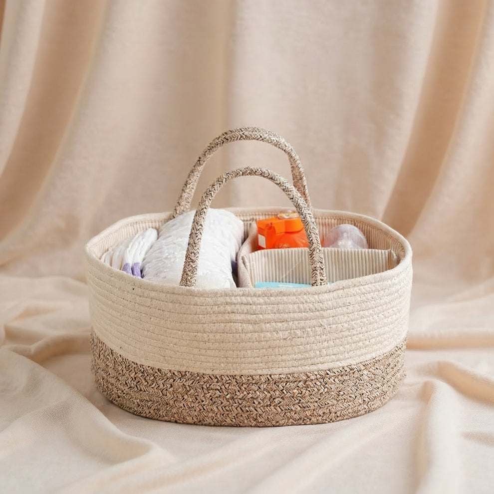 Multifunctional Cotton Diaper Caddy 