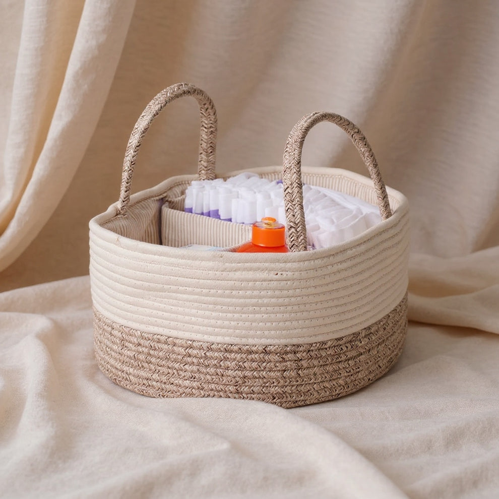 Multifunctional Cotton Diaper Caddy 
