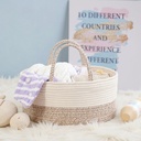 Multifunctional Cotton Diaper Caddy 