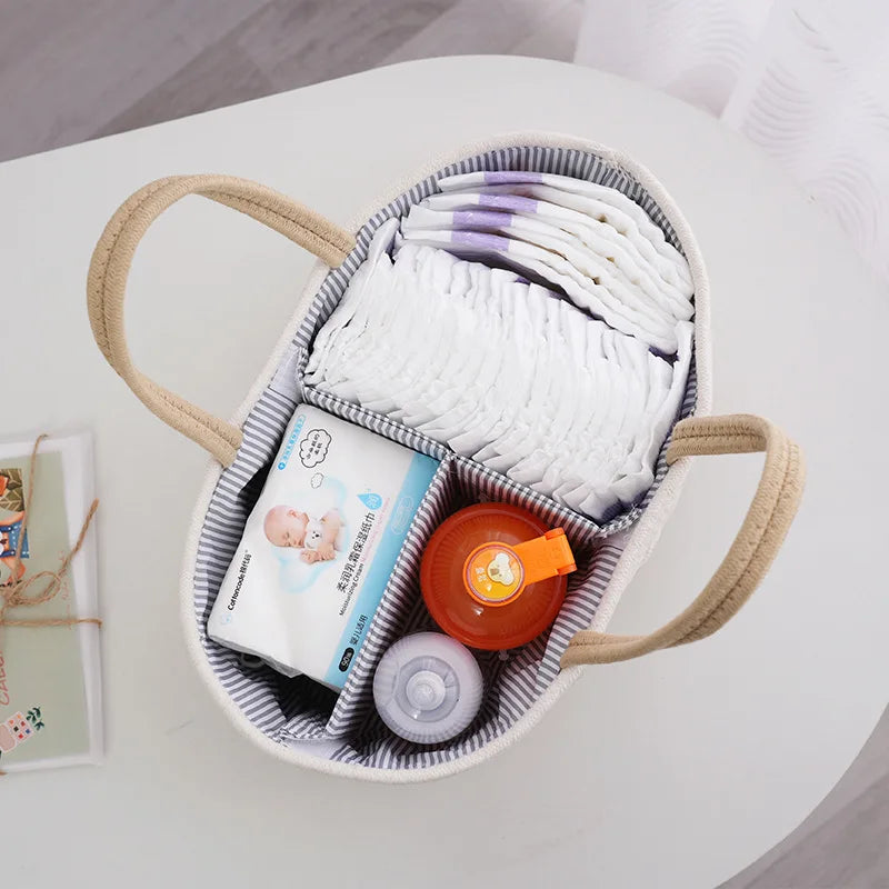 Multifunctional Cotton Diaper Caddy 