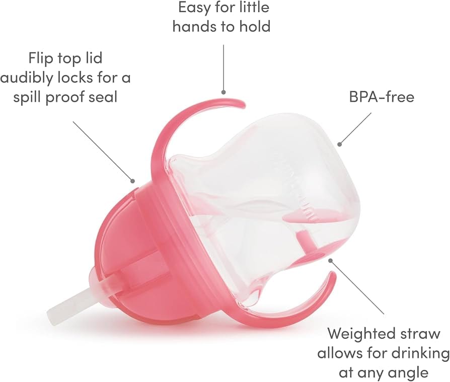 Munchkin Any Angle Weighted Straw Cup 7oz