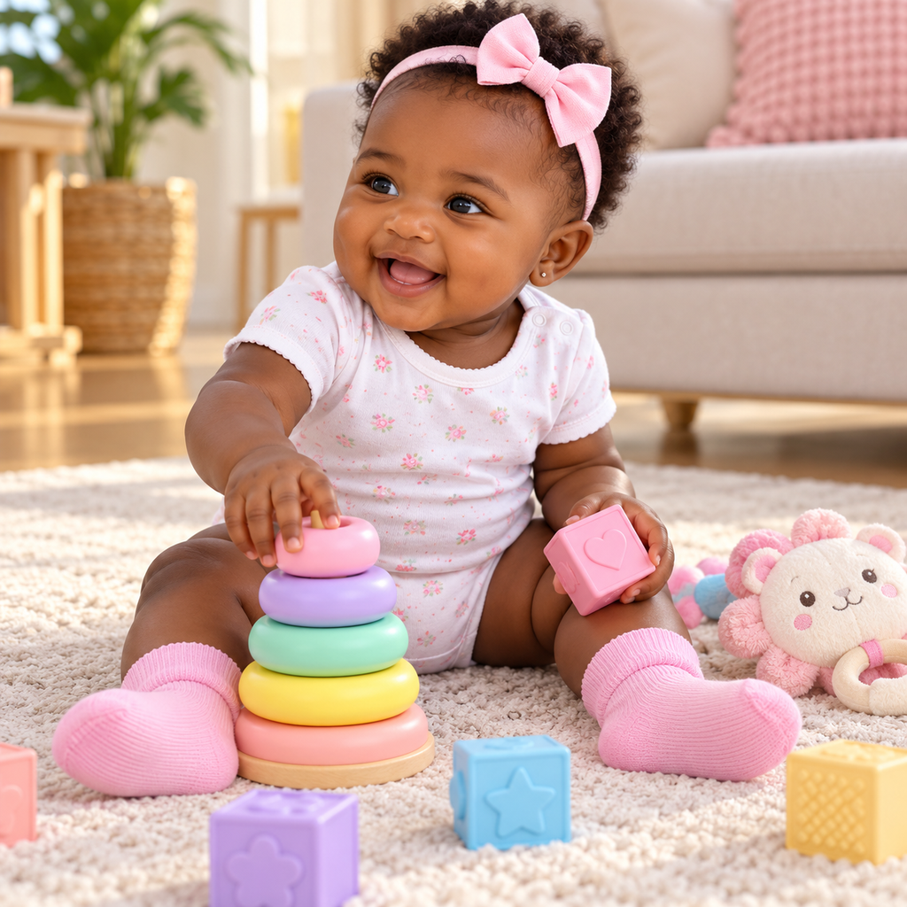 Sunnozy 5pack Baby Girls Socks 