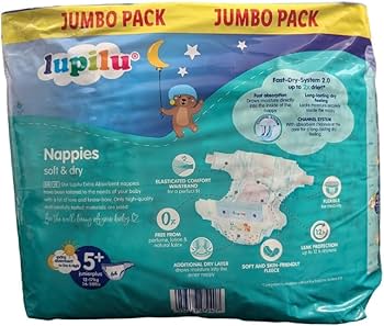 Lupilu Nappies Soft And Dry Diaper 64Pcs Size 5Plus