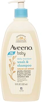 Aveeno Wash & Shampoo 18 FL Oz (532ml)