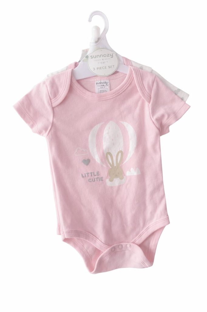Sunnozy 3pcs Set Girls Bodysuit 