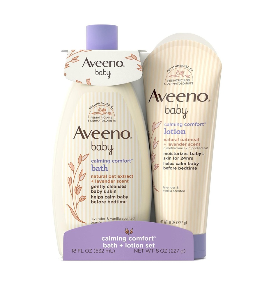 Aveeno Baby Calming Comfort Bath & Lotion Set