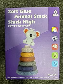 Soft Glue Animal Stackable toy