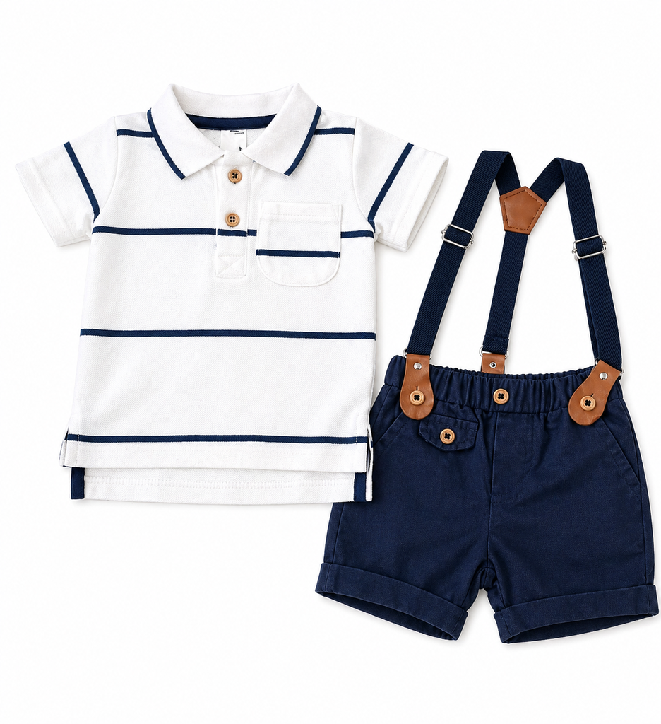 Cute Koala 2pcs Set Boys polo Outfit