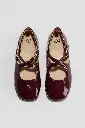 H&M Wine Ballerina Shoe 
