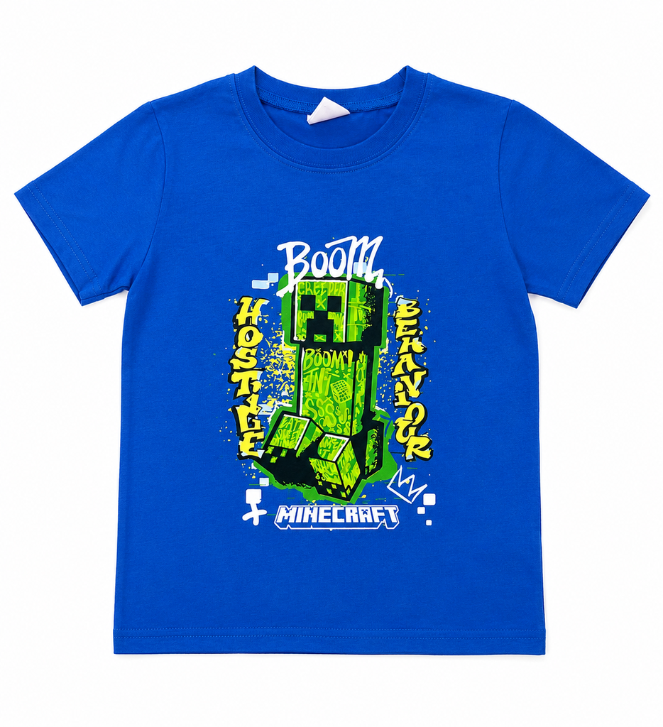Next Character T-shirt (Minecraft Blue)