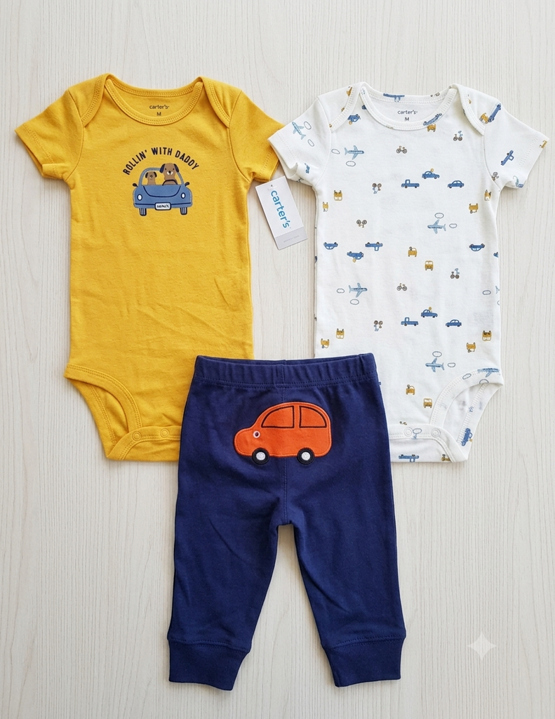 Carter's 3pcs Set Boy's (Rolling With Daddy)