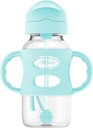 Dr Brown Wide-Neck Straw  Bottles With Silicon Handle 