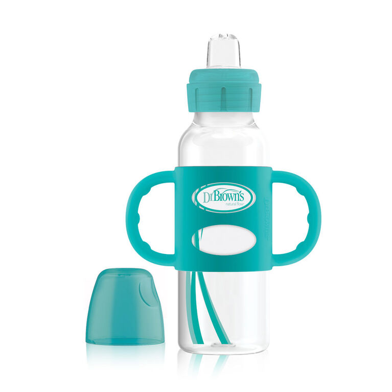 Dr Brown Narrow Sippy Bottle With Silicone Handles 