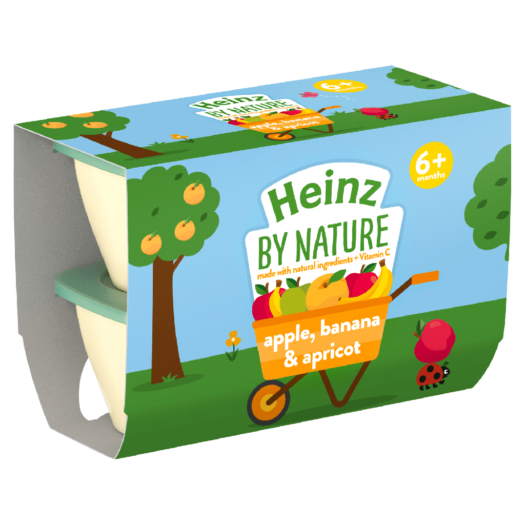 Heinz Fruity Apple,Banana &Apricot 