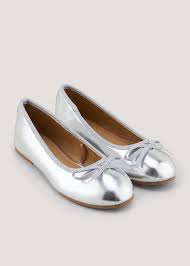 H&M Flat Silver Girls Shoe 