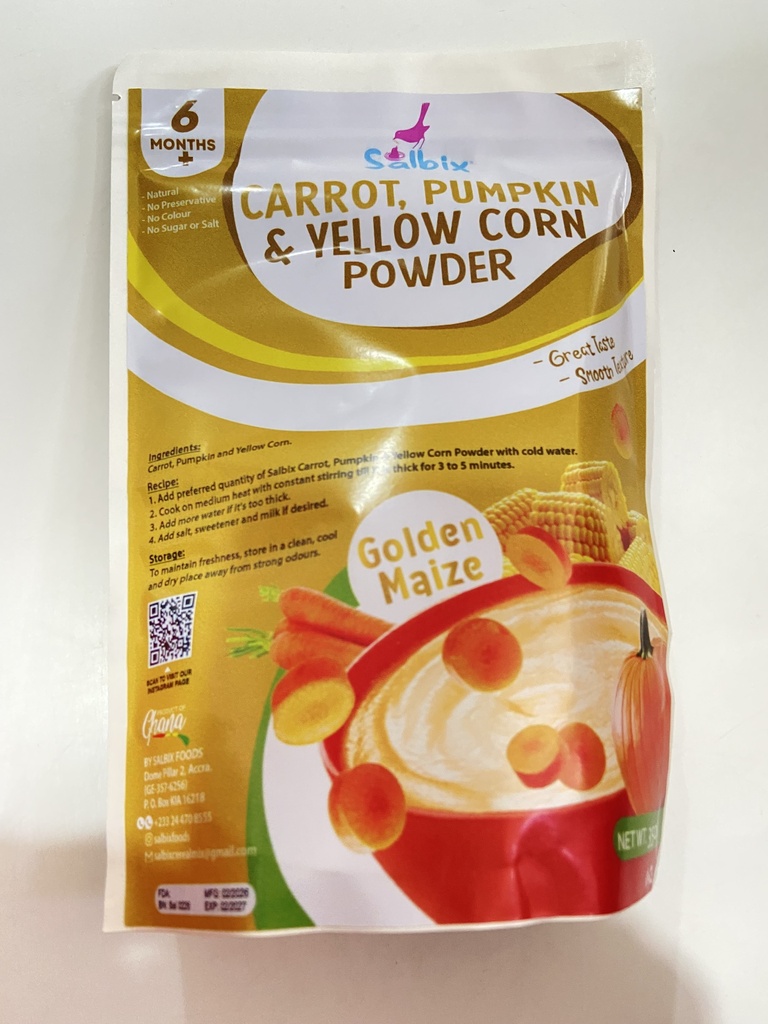 Salbix Carrot, Pumpkin & Yellow Corn Powder 