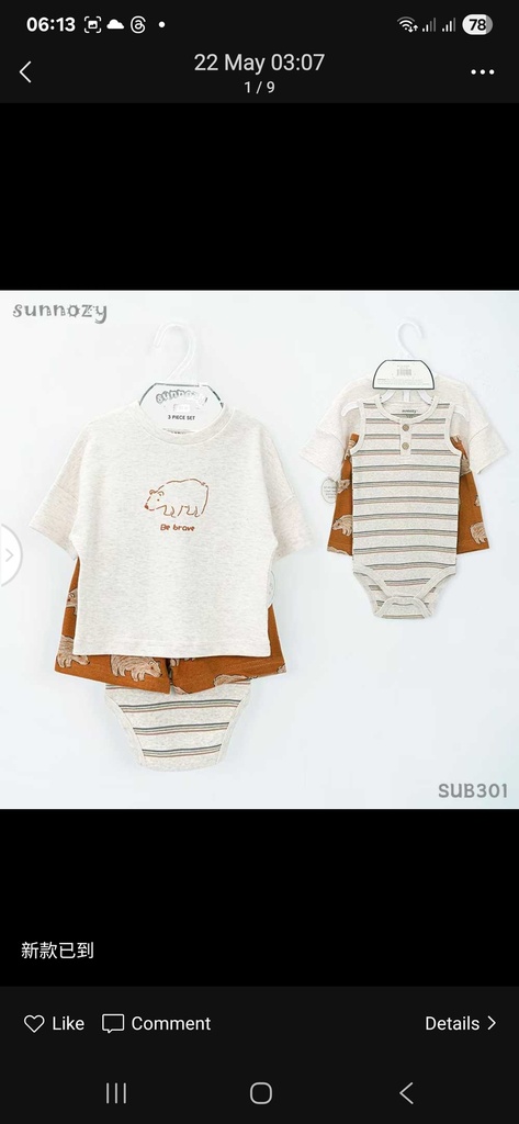 Sunnozy 3pcs Set Outfit Boys