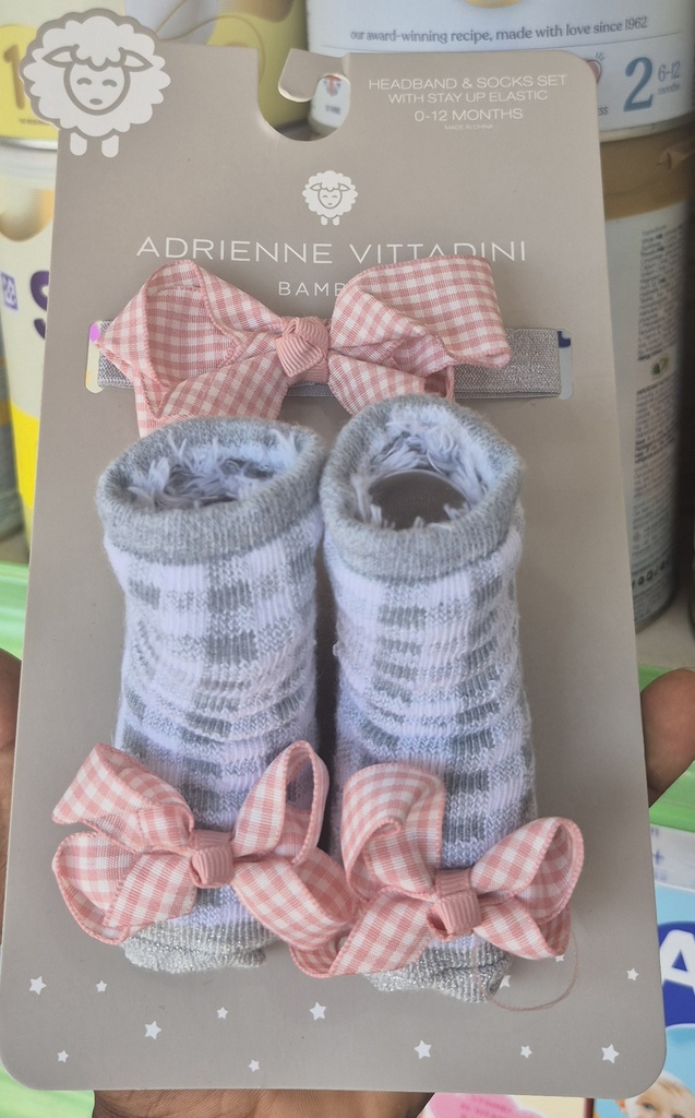 Head Band & Socks Set With Stay Up Elastic 