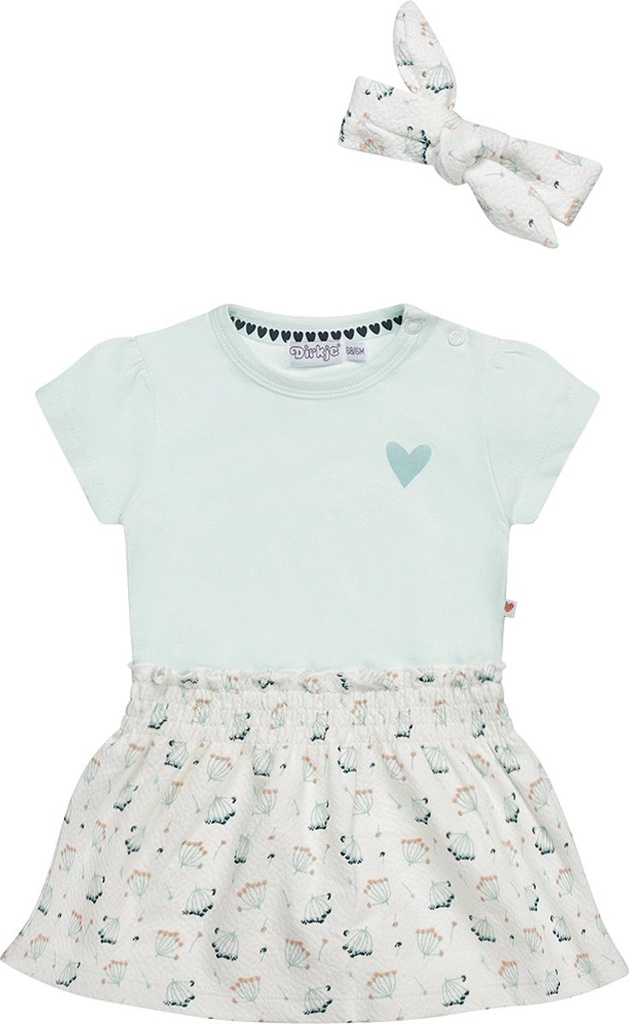 Dirkje Dress With Headband Mint 