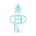 Dr Brown Narrow Straw Bottle With Silicon Handle 