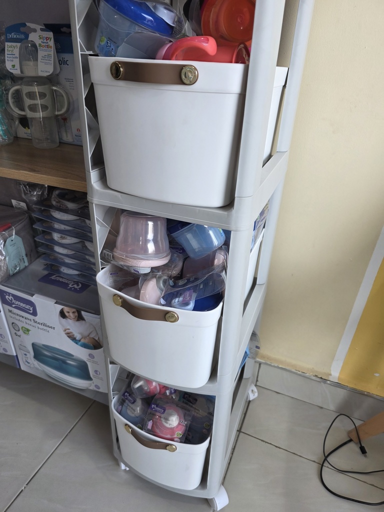 Baby Esentials Organiser 3 Drawer With Wheels