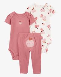 Carters Girls 3pcs Set Sleepsuit