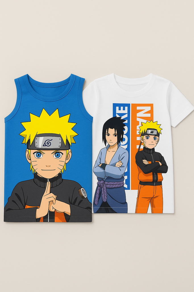 Naruto & Sasuke 2Pcs Set Tshirts