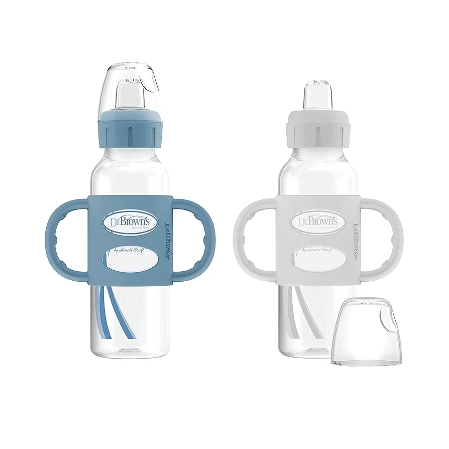 Dr Brown Sippy Bottle with silicon handle narrow neck