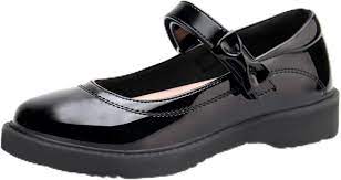 Girls Black School Shoes