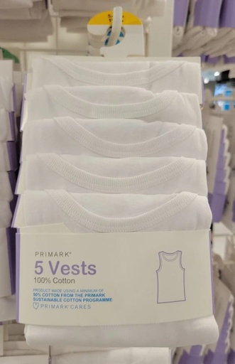 Primark girls 5 in1 singlets